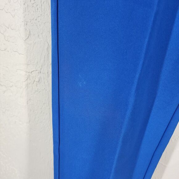 Zac & Rachel Royal Blue Straight Leg Business Casual Pants Chic Winter Size 8 - Picture 2 of 6